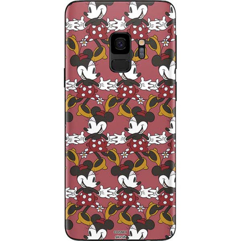 Disney Minnie Mouse Dancing Pattern Galaxy S9 Skin